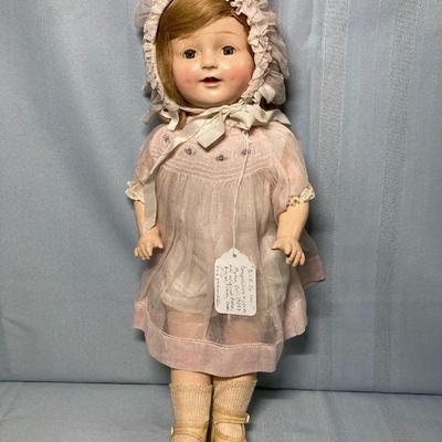 1920s mama doll e i. n. co. inc with original clothes