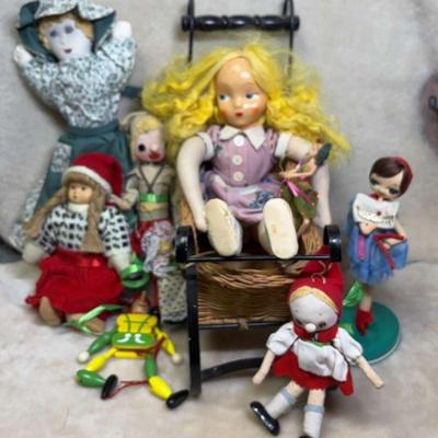 Cloth dolls joye perry roberts others
