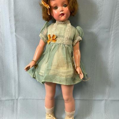 21 all composite effanbee shirley doll w: dewees cochran hands