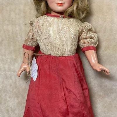 Effanbee composition doll with human hair wig