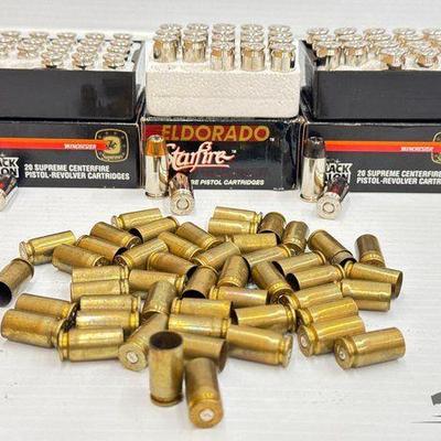 #1410 • (109) Rounds of .40 S&W & .45 Auto Ammo & Loading Brass
