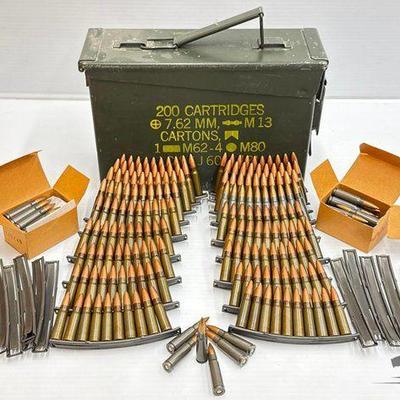 #1312 • NEW!!! (223) Rounds of 7.62x39mm Ammo W/ Metal Ammo Box
