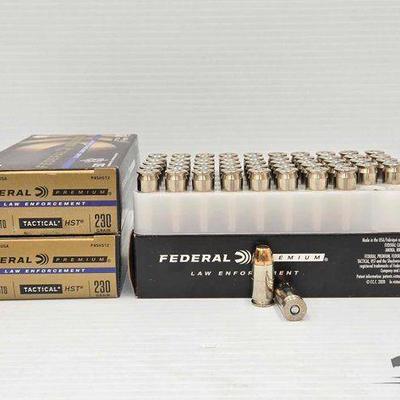 #1332 • NEW!!! 150 Rounds Federal Premium. 45 Auto 230gr Ammo
