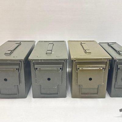 #1700 • (4) Metal Ammo Cases
