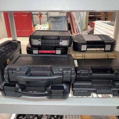 #2664 • (11) Hard Pistol Cases
