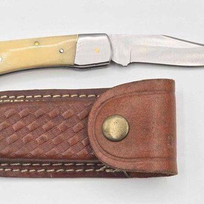 #1820 • NEW!!! Wild Turkey Handmade Folding Knife W/ Carrying Case
