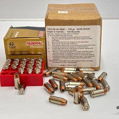 #1304 • NEW!!! (166) Rounds of 40 S&W Ammo
