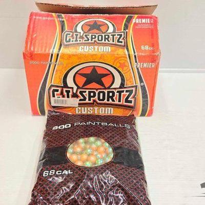 #1702 • Over (1500) G.I. Sportz 68cal PaintBalls American Flag
