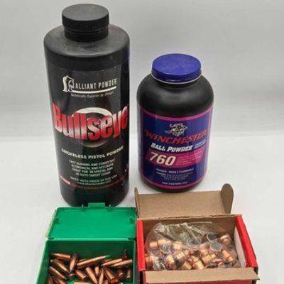 #1750 • Bullets, Smokeless Pistol Powder & Ball Powder
