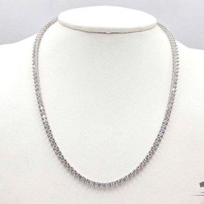 #1400 • Melinda Maria High End Tennis Necklace, 22.89g
