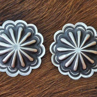 #1364 • Native American Sterling Silver Earrings
