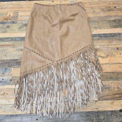 #3004 • NEW!!! Double D Ranch Hacienda Brands Leather Skirt
