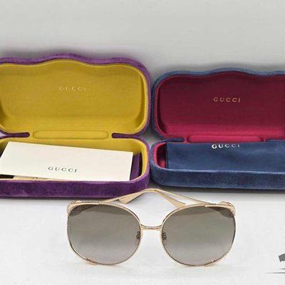 #1700 • AUTHENTIC!!! Gucci Women's Sunglasses with (2) Gucci Cases
