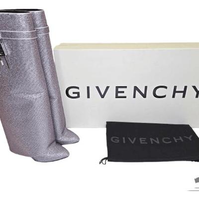 #200 • SOLD OUT NEW & AUTHENTIC!!! Givenchy Shark Lock Boots Shark in Satin with Strass (Crystals)
