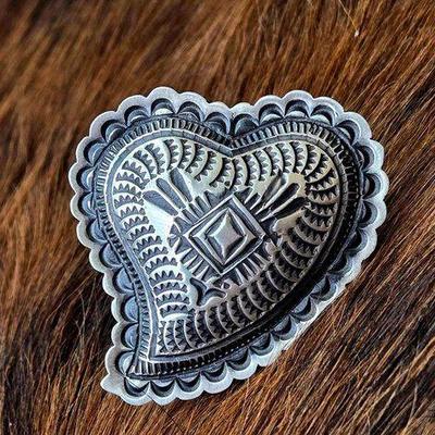 #1320 • Sterling Silver Engraved Heart Ring
