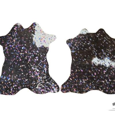 #5518 • NEW!!! (2) Mini Rainbow Glamorous Cowhides
