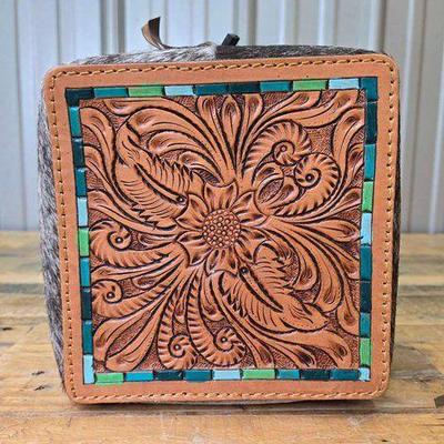 #1502 • NEW!!! American Darling Cowhide/Tooled Jewelry Case

