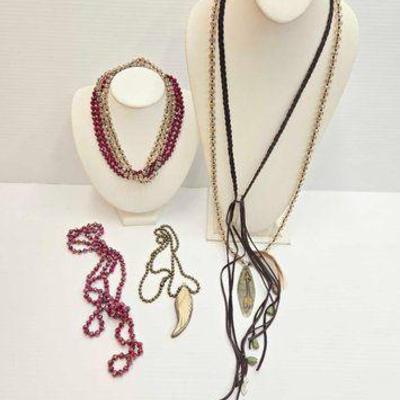 #1452 • (6) Costume Jewlery Necklaces
