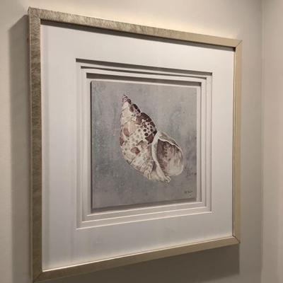 $32 seashell art 21" x21" 