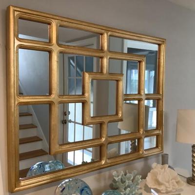 $175 gold mirror 30"H 40"W