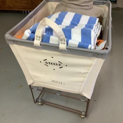 SOLD $32 beach gear/laundry cart 27
'H 25" x 19"
