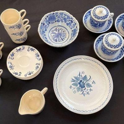 Blue white mixed lot