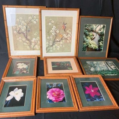 Framed art collection