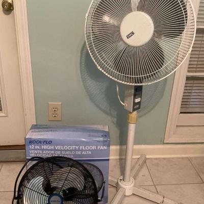 Pair of electric fans