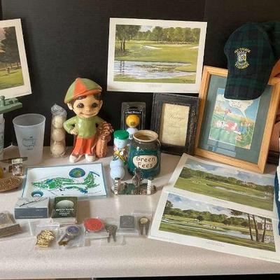 Golf memorabilia and accessories collection