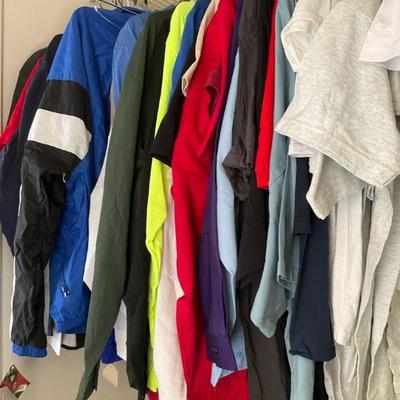 Lot of promotional sample shirts and jackets new never worn