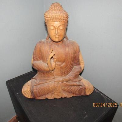 LArge Wooden Buddah