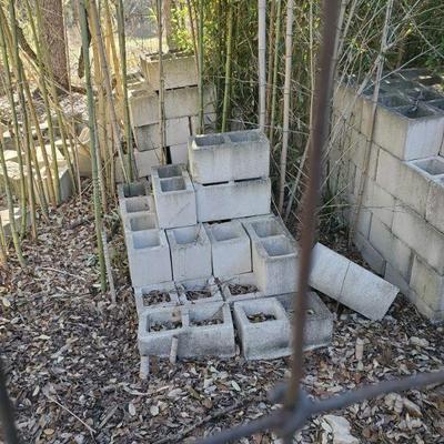 cinder blocks - you will need to move them 