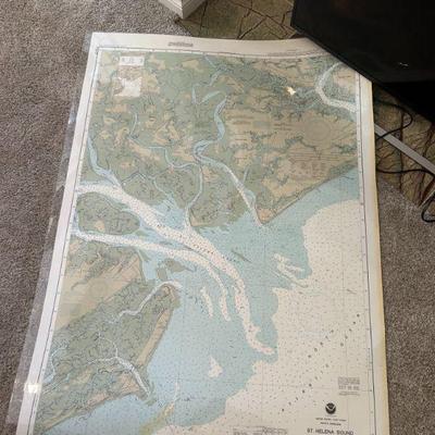St. Helena Sound Laminated map