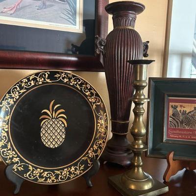 Brass candlesticks sold 