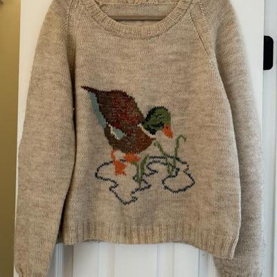 Hand knit sweater