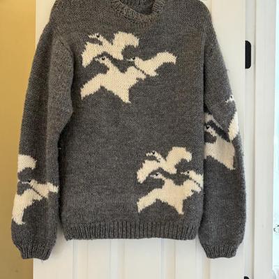 Hand knit sweater