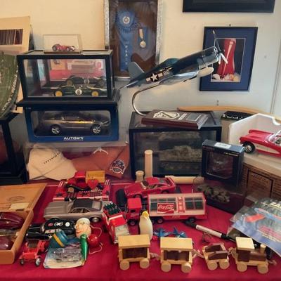 Car models and other car related collectibles 