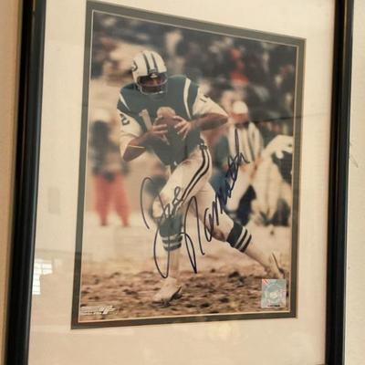 Signed Joe Namath