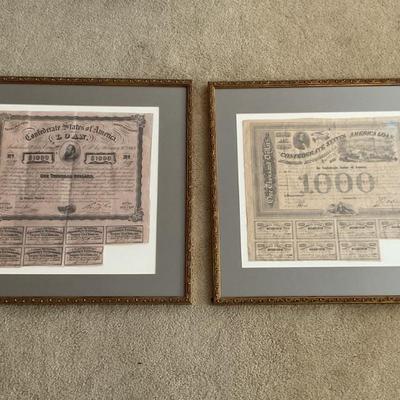 2 Confederate money-21x20