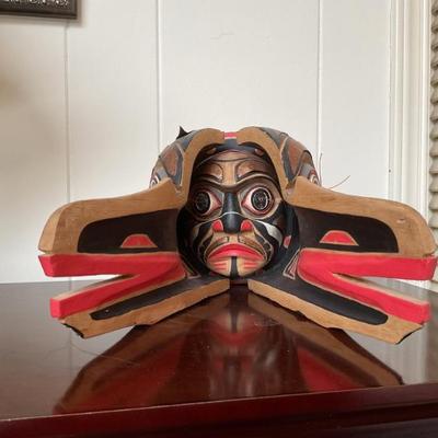 Transformation Raven mask wall art