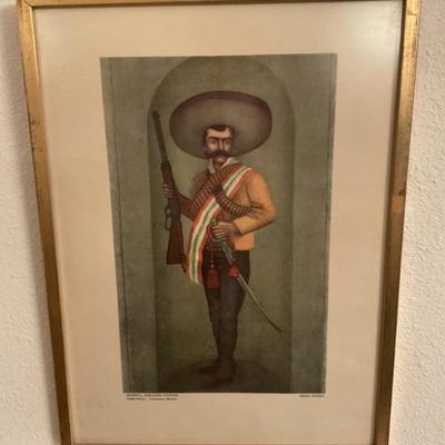 “General Zapata”-Diego Rivera 12x17