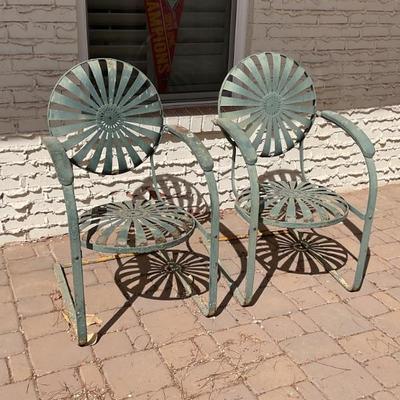 Vintage sun burst metal hairs-22x37