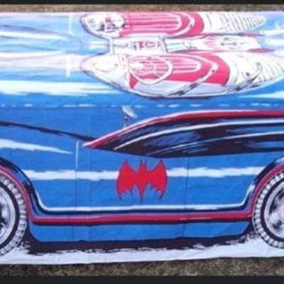 Batman bed spread cover that turns your bed into the batmobile