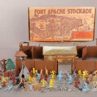 Fort Apache Stockade Marx play set