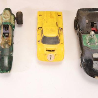 Sale Photo Thumbnail #301: 60s large scale slot cars w/ case, parts, tools