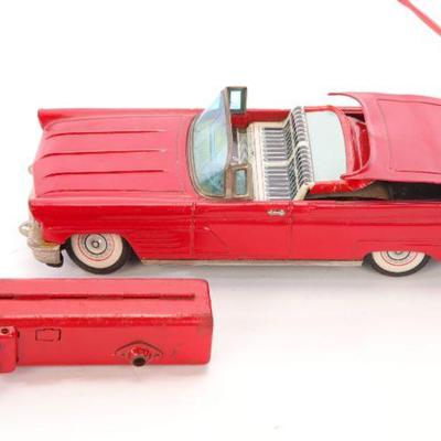 Pressed steel remote control car w/ retractable roof
