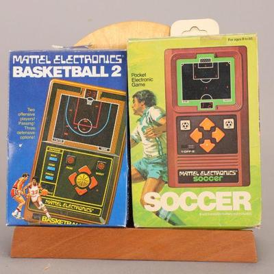 Mattel hand held electronic video games 