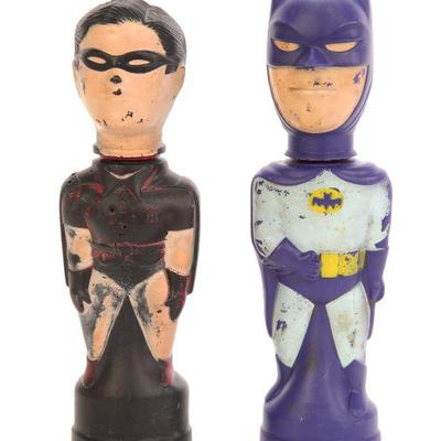 Batman & Robin soakey bottles
