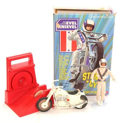 Ideal Evel Knievel Stunt Cycle w/ box