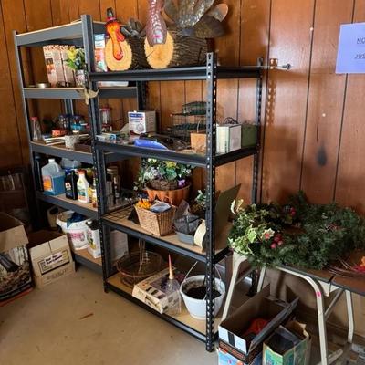 shelving units, garden